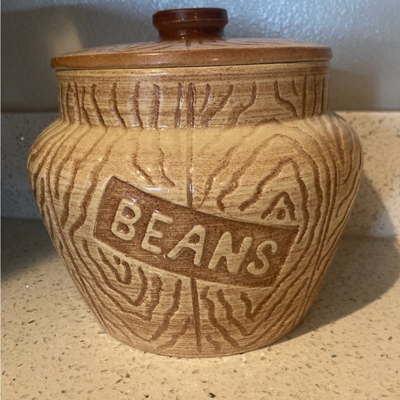 Vintage Ceramic Bean Jar - Picture 1 of 5